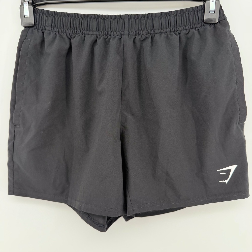 Gymshark Women's Black Training Shorts Size S Athletic Workout Running 5" Inseam